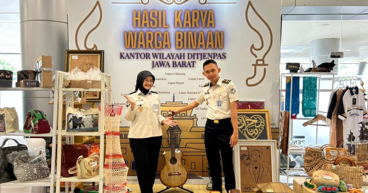 Produk Warga Binaan Lapas Cibinong Curi Perhatian di Pameran Hari Bakti Imigrasi ke-76