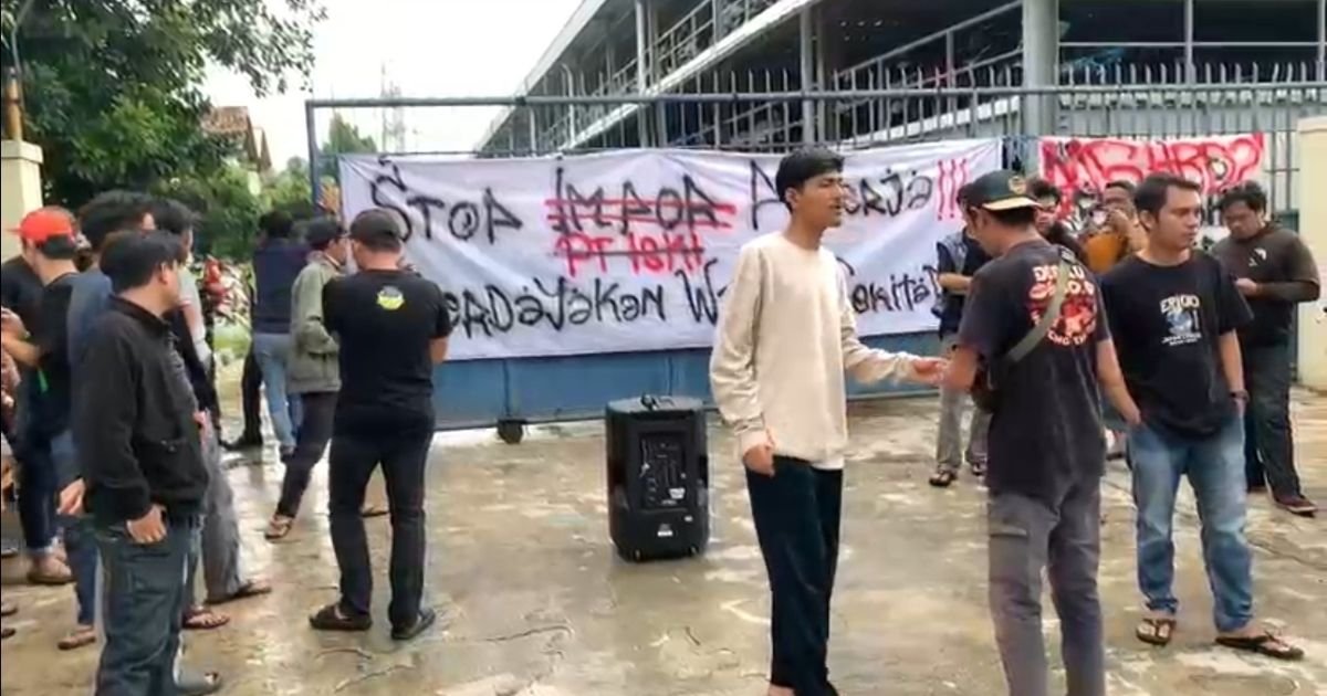 PT ISKI Desa Cicadas di Demo Warga, Protes Minimnya Penyerapan Tenaga Kerja Lokal