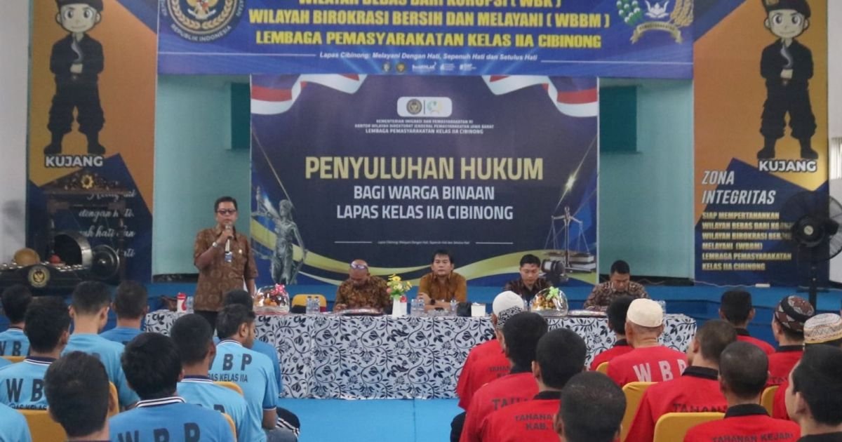 Lapas Cibinong Gandeng LBH Masyarakat Gelar Penyuluhan Hak Tahanan dan Narapidana