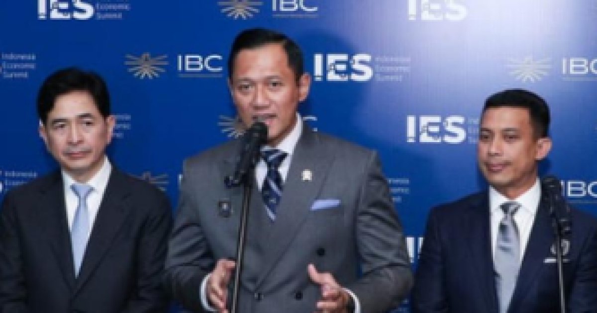 Menteri Koordinator Bidang Infrastruktur dan Pembangunan Kewilayahan, Agus Harimurti Yudhoyono (AHY) dalam Indonesia Economic Summit (IES) 2026