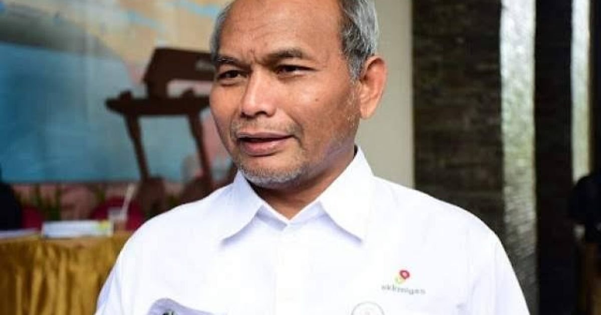 Kepala SKK Migas Djoko Siswanto menyampaikan keterangan terkait keberhasilan pengeboran sumur horizontal LQR Yvonne A-12Hz di Offshore Southeast Sumatra. (Foto: Dok. SKK Migas)