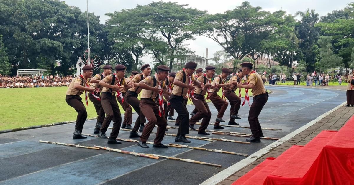 Pramuka Warga Binaan Lapas Cibinong Tampil Memukau di Gelar Senja 2026