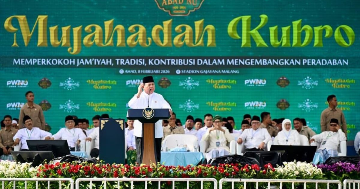 Presiden Prabowo Tegaskan Peran Strategis NU Jaga Persatuan Bangsa di Mujahadah Kubro Satu Abad