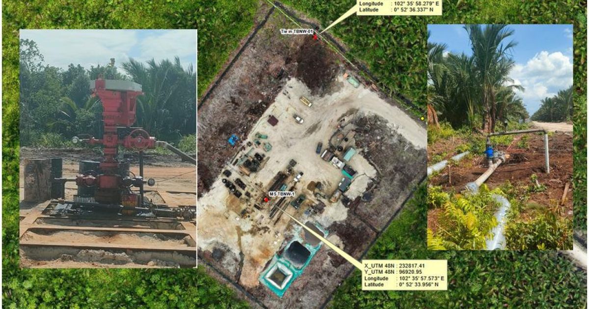 Sumur Eksplorasi MSTB NW-01 Resmi On Stream, Produksi 250 BOPD dalam Waktu Kurang dari 2 Bulan