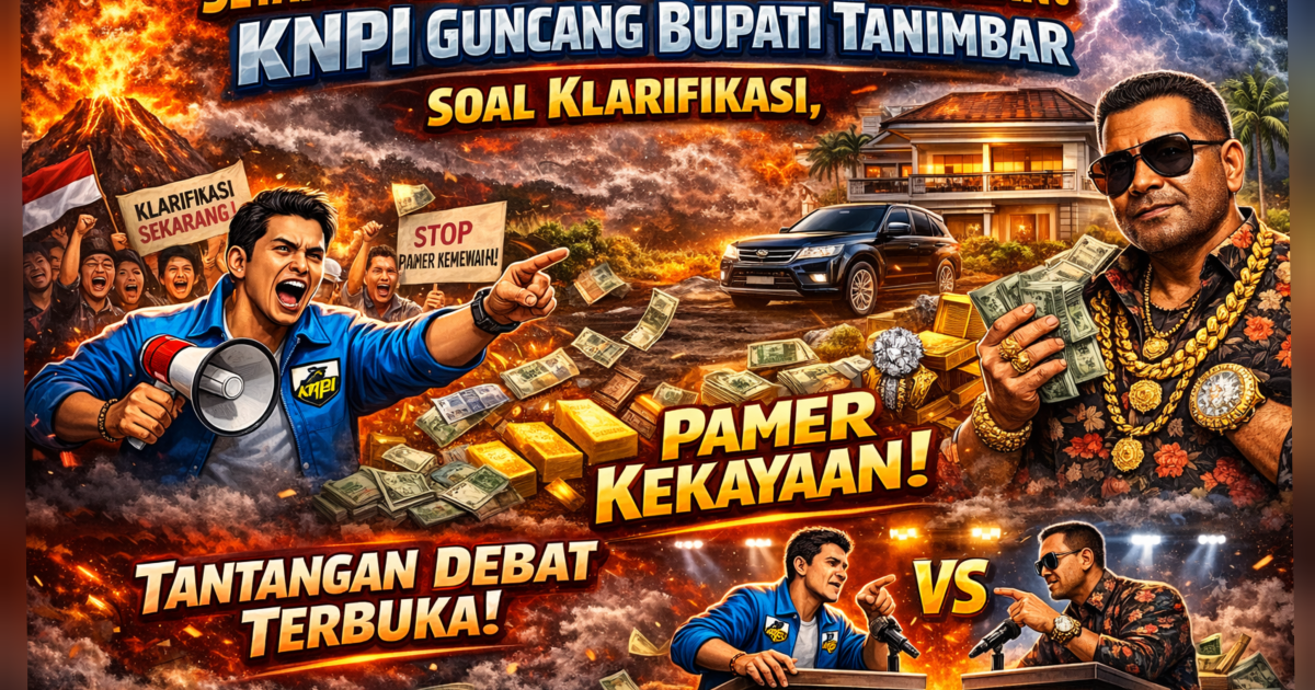 Setahun Kepemimpinan Dipertanyakan, KNPI Guncang Bupati Tanimbar Soal Klarifikasi, Pamer Kekayaan & Tantangan Debat Terbuka
