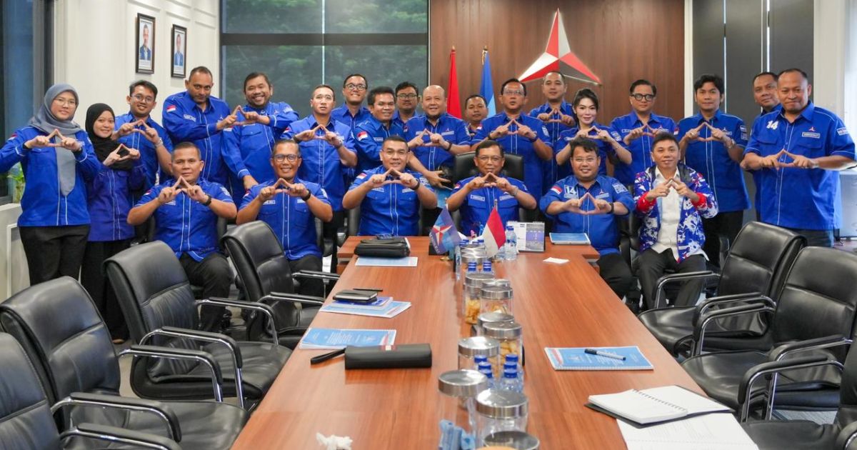 Rapat Sosialisasi Peraturan Organisasi Musda dan Muscab di DPP Partai Demokrat.