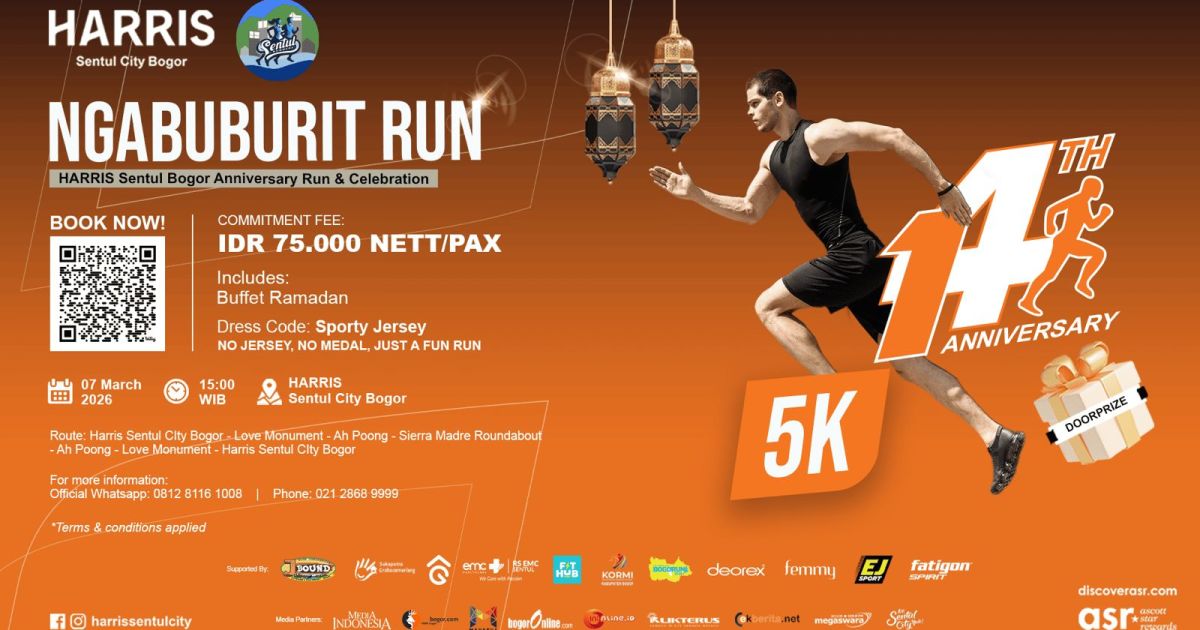 HARRIS Sentul City Bogor Gelar Ngabuburit Run 5K Spesial Anniversary ke-14