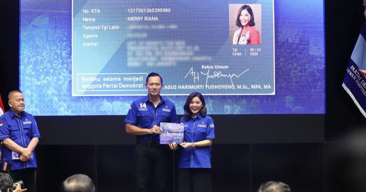 Merry Riana Resmi bergabung dengan Partai Demokrat pada 9 Februari 2026