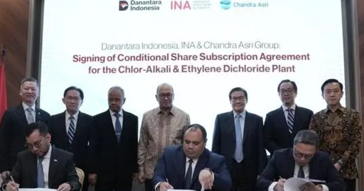 Danantara dan Indonesia Investment Authority (INA) menyuntik modal sebesar US$ 200 juta atau sekitar Rp 3,37 triliun (Kurs Rp 16.861) ke proyek milik emiten Prajogo Pangestu yakni PT Chandra Asri Pacific Tbk (TPIA).Foto: Dok. BPI Danantara
