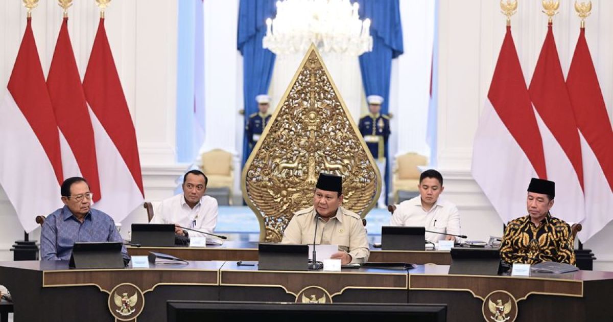 Silaturahmi Politik di Istana Merdeka, Prabowo Undang SBY, Jokowi hingga Ketum Parpol Bahas Geopolitik