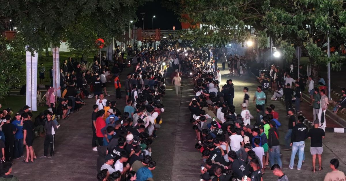 Kegiatan Ajang Balap Lari oleh KORMI yang dilaksanakan di kawasan Stadion Pakansari, Cibinong.