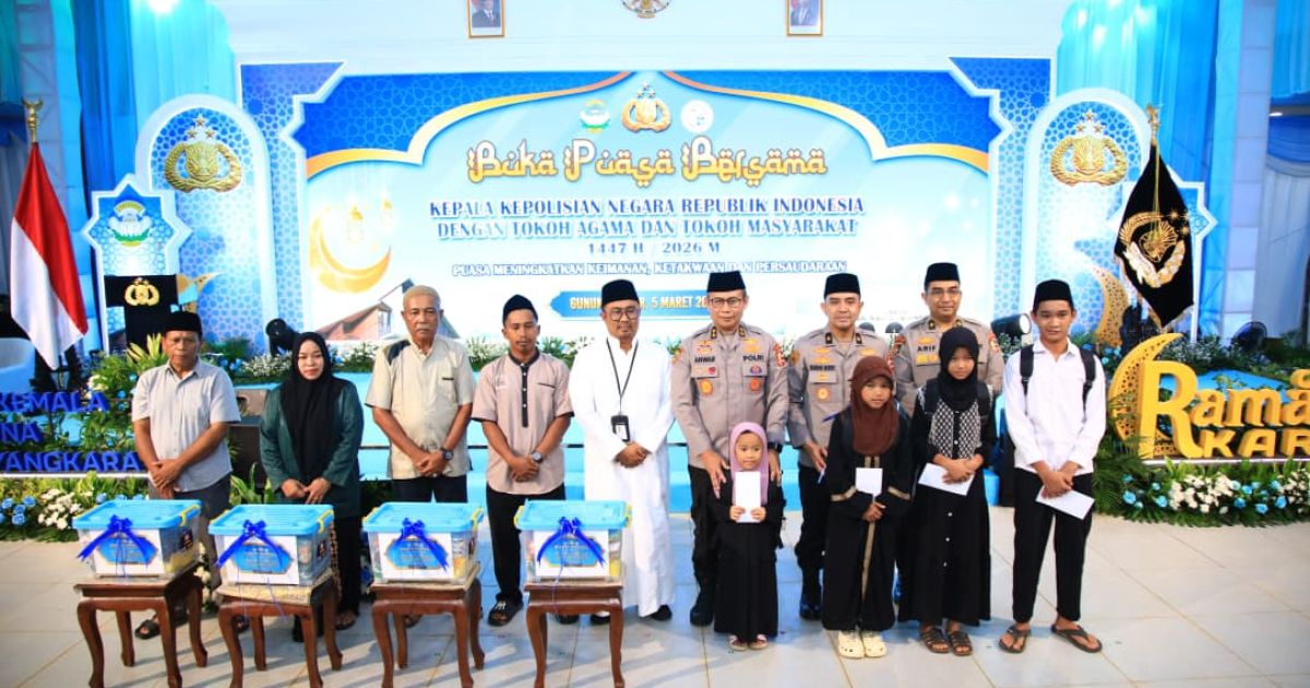 Polri Gelar Buka Puasa Bersama di Lokasi Pembangunan SMA Kemala Taruna Bhayangkara, Progres Capai 60 Persen