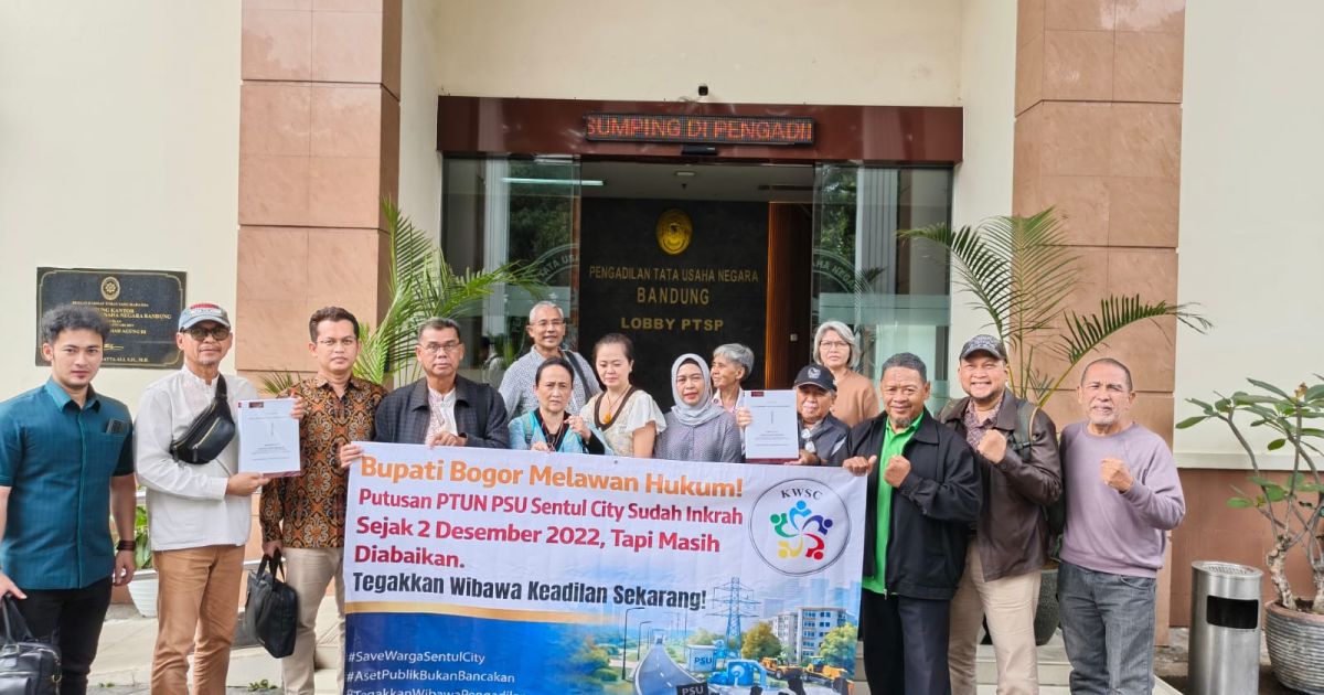 Warga Sentul City Ajukan Permohonan Eksekusi Putusan PSU ke PTUN Bandung