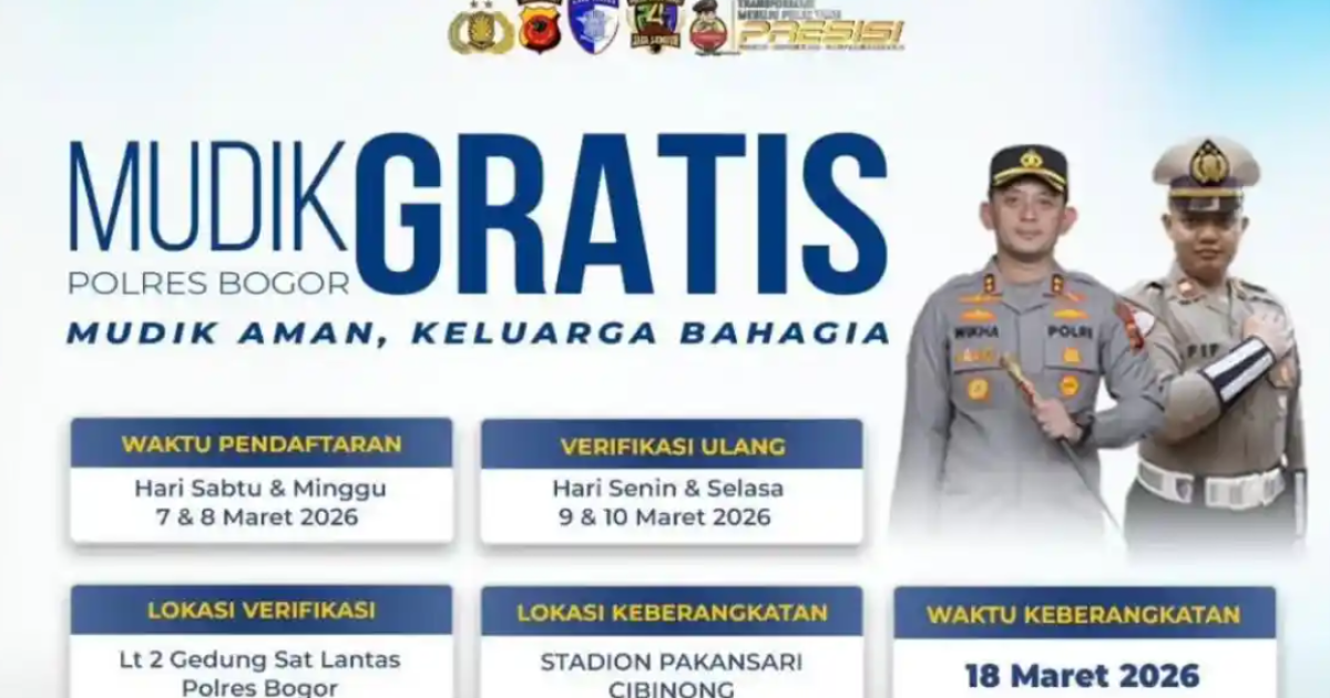 Mudik Gratis 2026 Polres Bogor