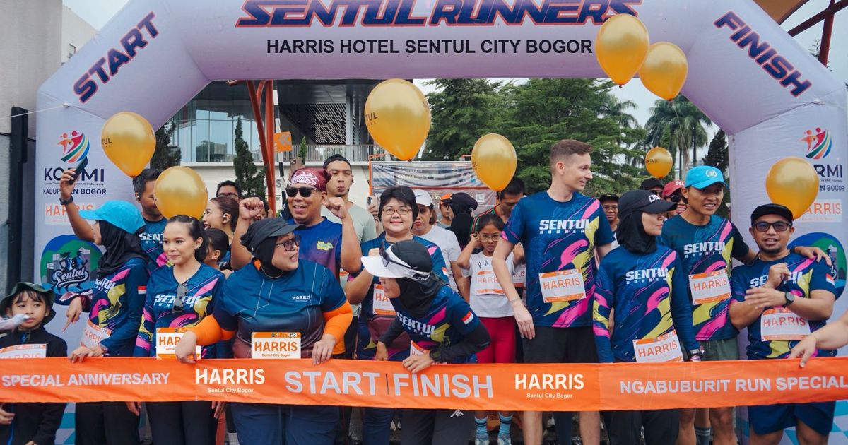 Ngabuburit Run Meriahkan HUT ke-14 HARRIS Hotel Sentul City Bogor, Ratusan Peserta Ramaikan Lari Santai Ramadan