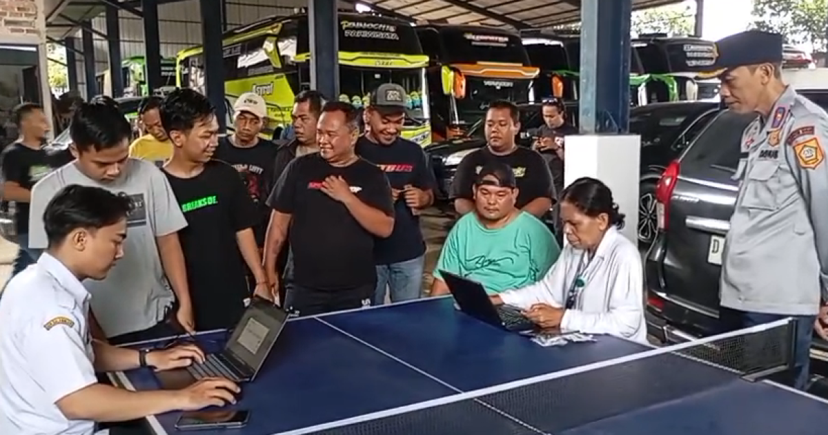 Jelang Idul Fitri, Dishub Bogor Lakukan Ramp Check Bus Armada Mudik di Cileungsi
