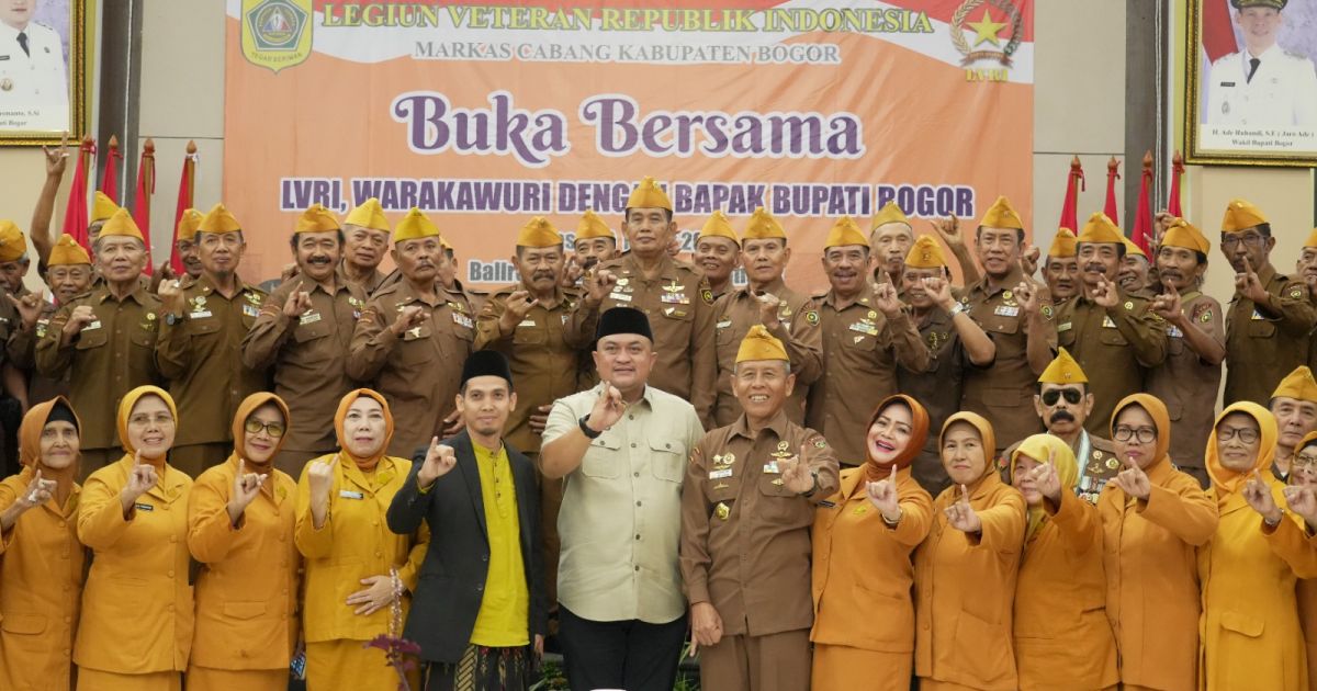Bupati Bogor Rudy Susmanto Buka Puasa Bersama LVRI, Tegaskan Komitmen Hormati Jasa Veteran