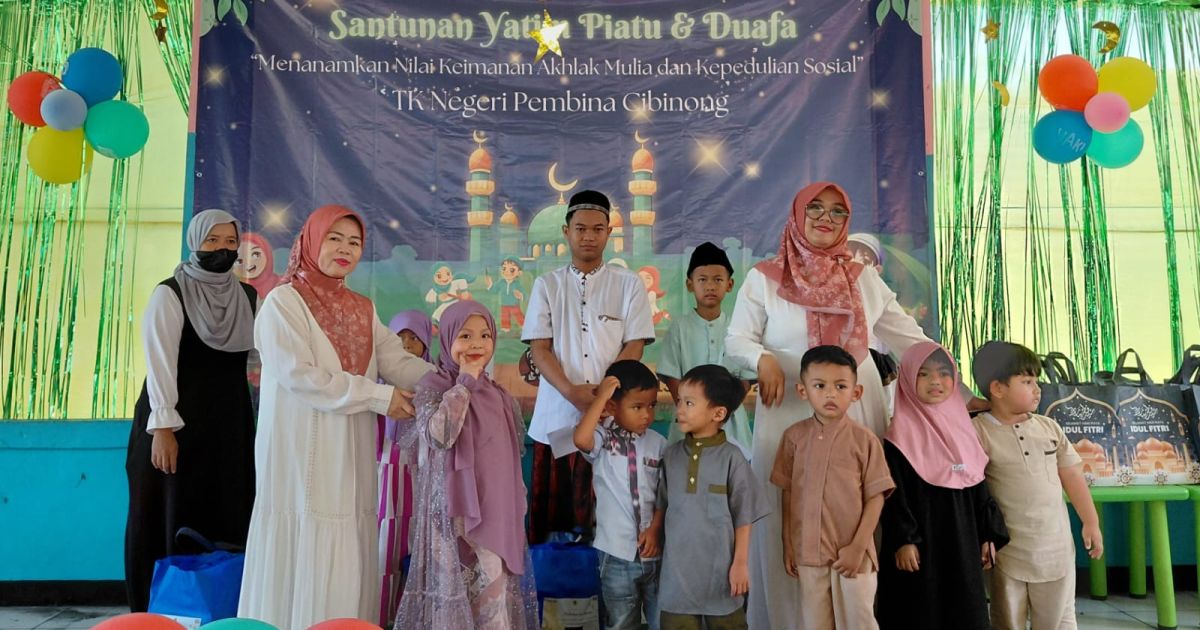 TK Pembina Bogor Gelar Santunan Ramadhan, Tanamkan Nilai Empati Sejak Usia Dini