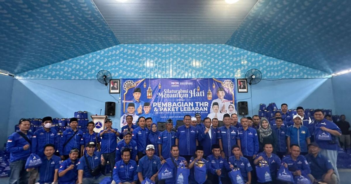 Demokrat Kabupaten Bogor Gelar Silaturahmi dan Bagikan THR untuk Pengurus, Target 8 Kursi di Pemilu 2029