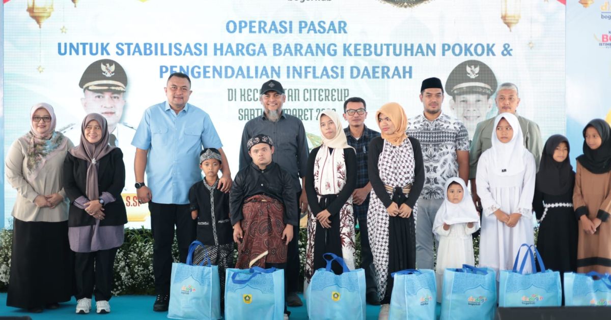 Bazar Ramadan Istimewa di Bogor, Rudy Susmanto Hadirkan Paket Sembako Murah untuk Kendalikan Inflasi