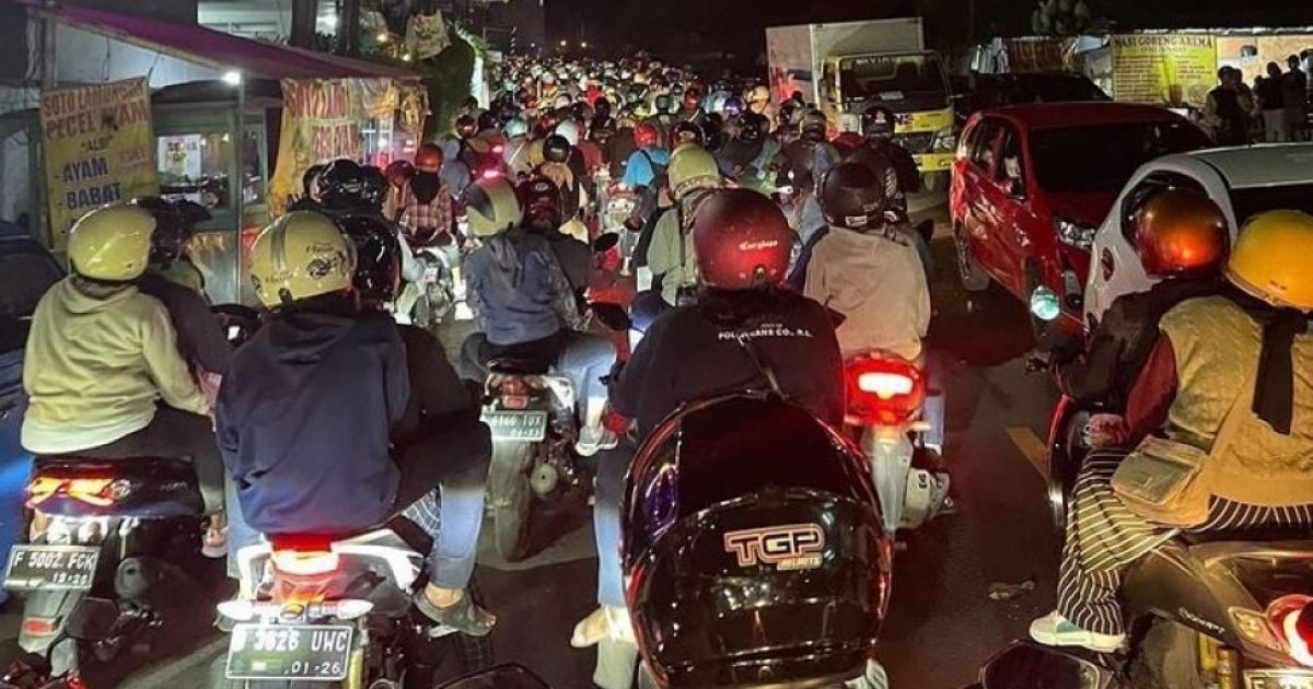 Arus Mudik Puncak Didominasi Pemotor Lokal, 85 Persen Menuju Jabar Selatan