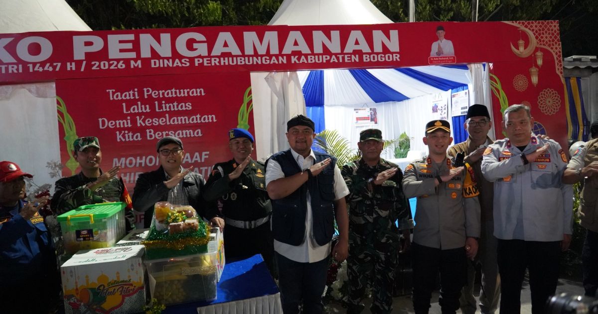 Bupati Bogor Rudy Susmanto Imbau Pemudik Utamakan Keselamatan, Tinjau Pos PAM Lebaran