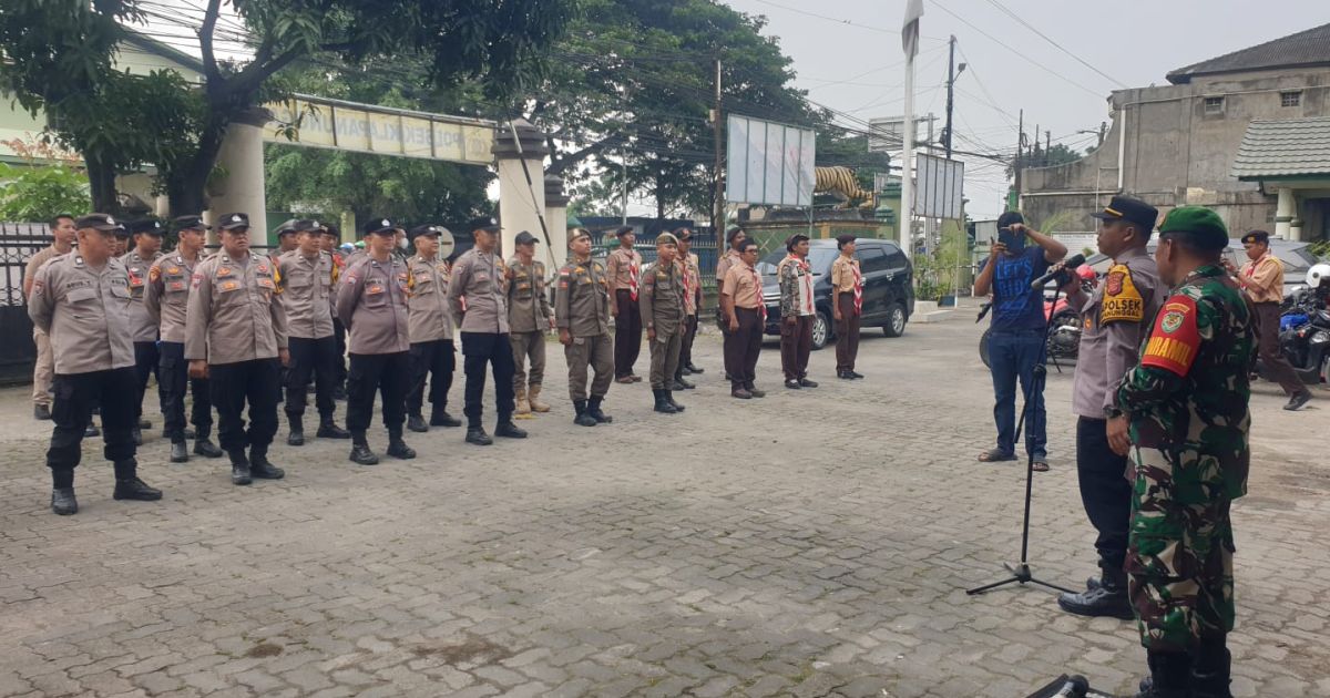 Apel Siaga Gabungan Pengamanan Malam Takbiran di Klapanunggal, Sinergi TNI-Polri Jaga Kondusivitas