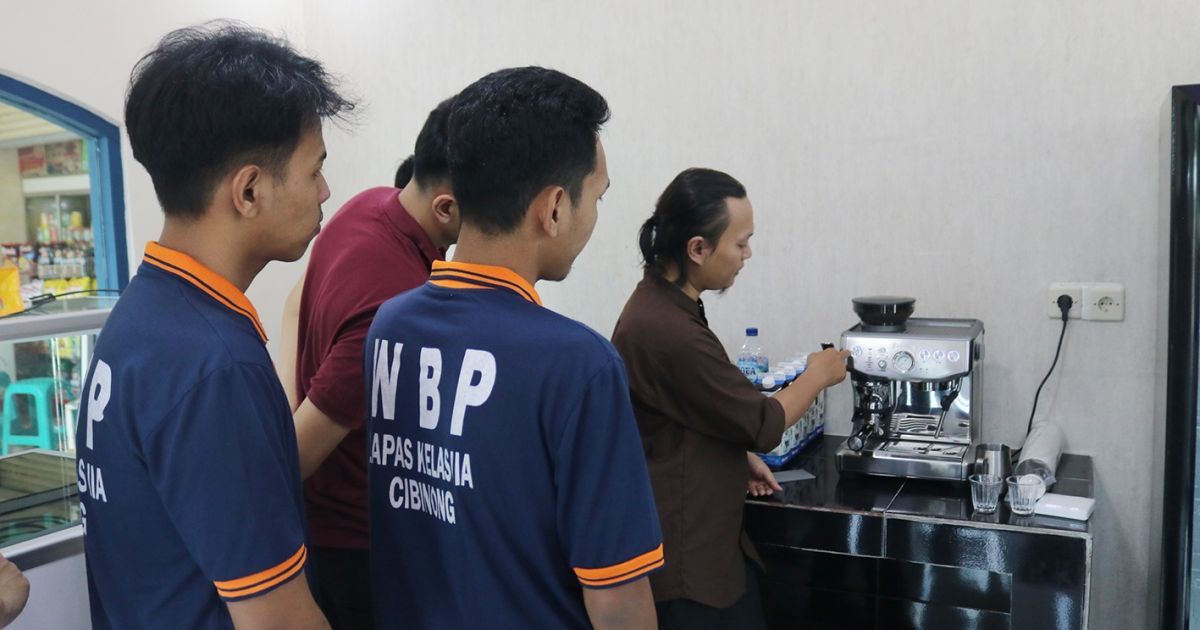 Lapas Cibinong Gelar Pelatihan Barista, Bekali Warga Binaan Siap Kerja dan Berwirausaha