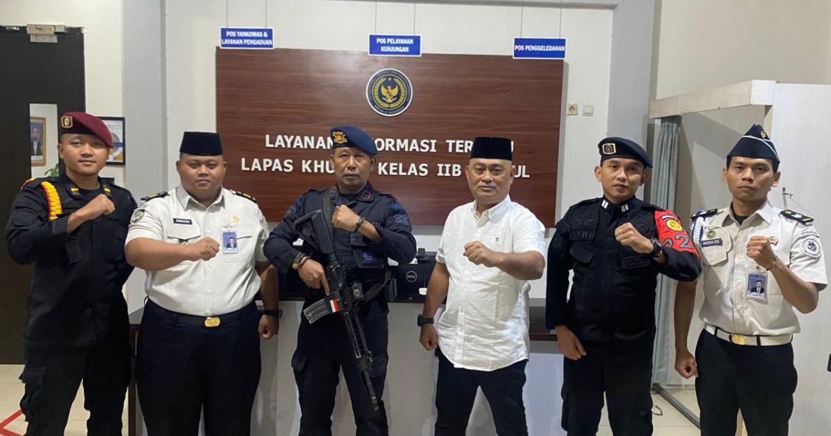 Lapas Khusus Kelas IIB Sentul Perkuat Pengamanan Lebaran, Koordinasi Intensif dengan Brimob