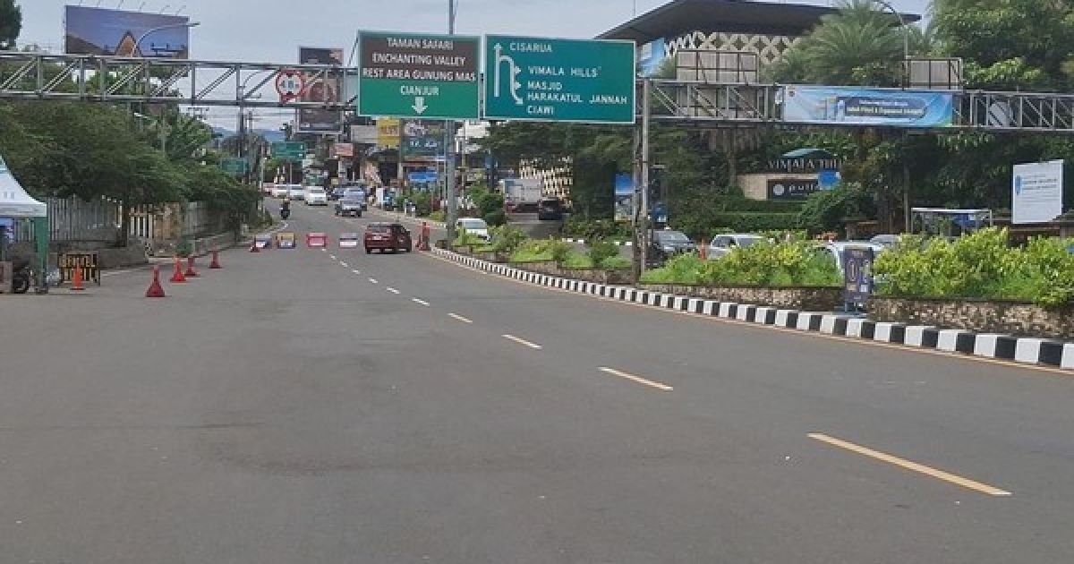 One Way Puncak Bogor Diberlakukan, Volume Kendaraan Turun 25 Persen