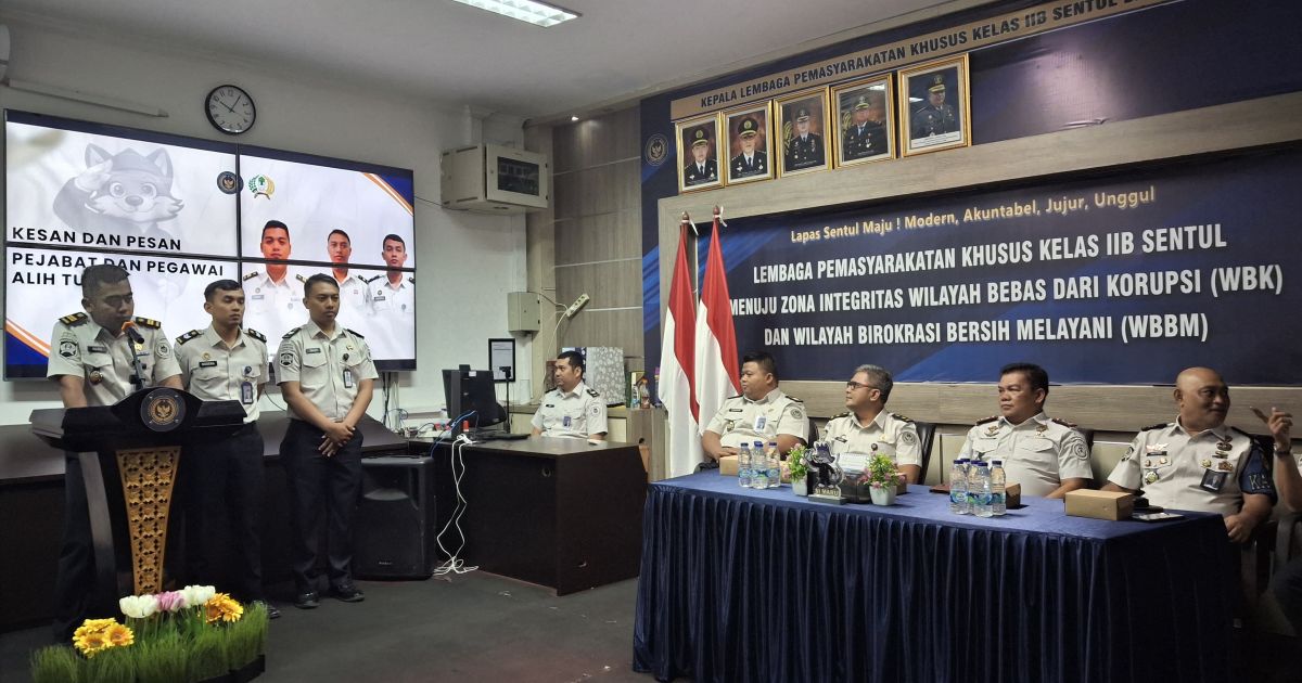 Lapas Khusus Kelas IIB Sentul Gelar Pisah Sambut, Perkuat Soliditas dan Kinerja Organisasi