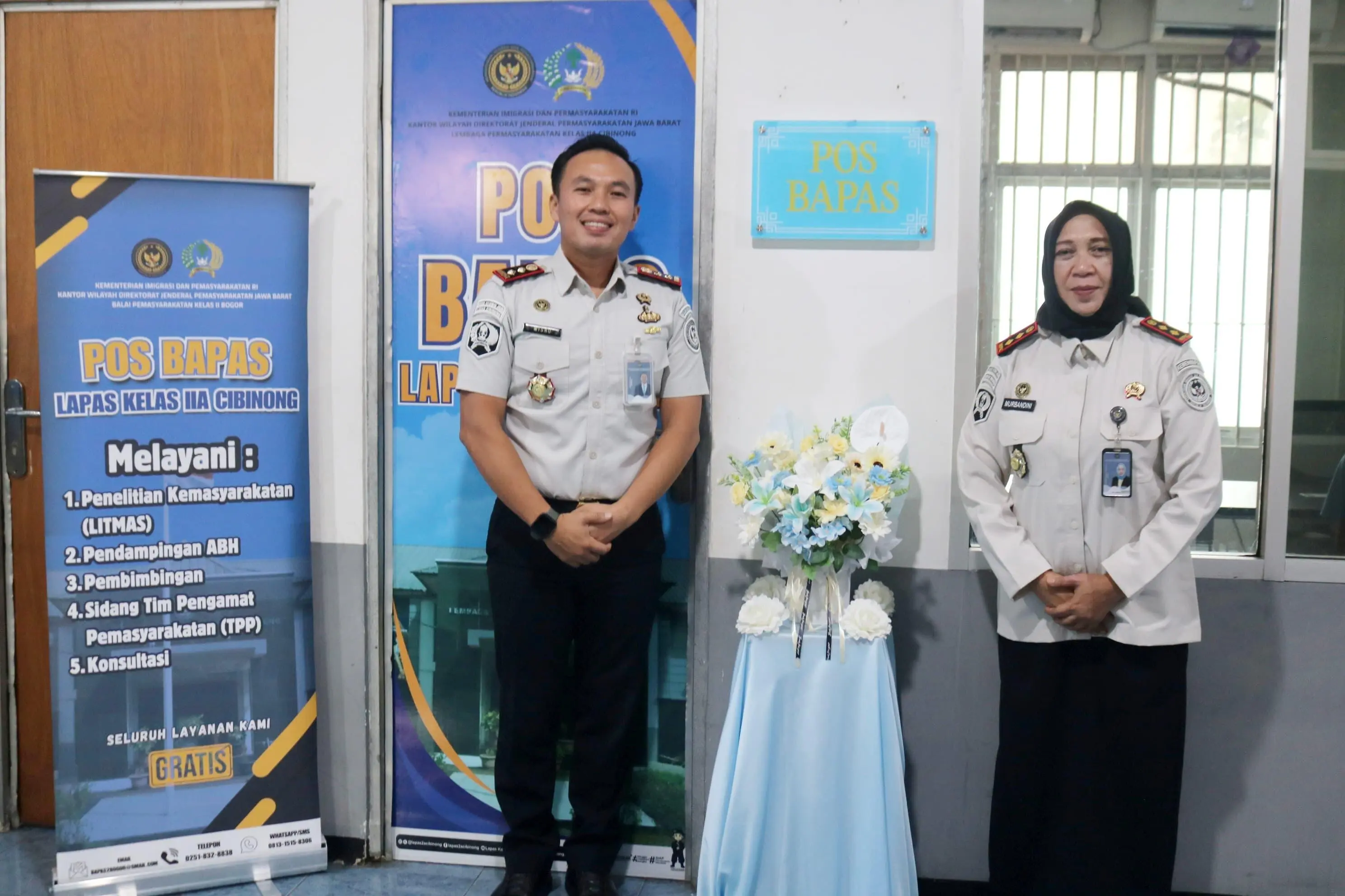 Lapas Cibinong Resmikan Pos Bapas, Perkuat Layanan Pemasyarakatan Terintegrasi