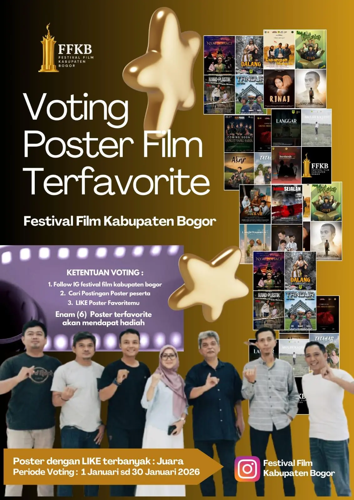 FFKB 2026 Mulai Digulirkan, Panitia Lakukan Roadshow dan Voting Poster Film