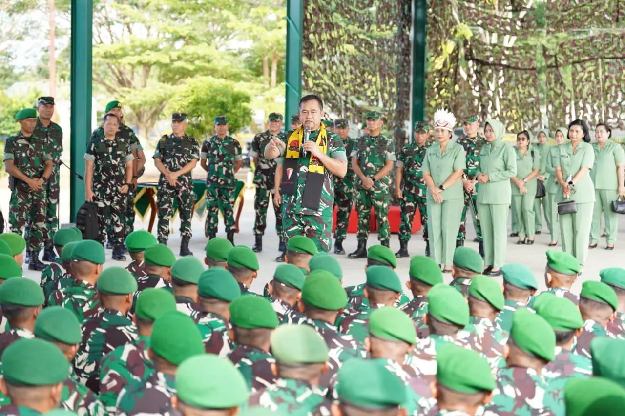 Kasad Maruli Simanjuntak Tegaskan Kesiapan Yonif Teritorial Pembangunan Percepat Program Pemerintah
