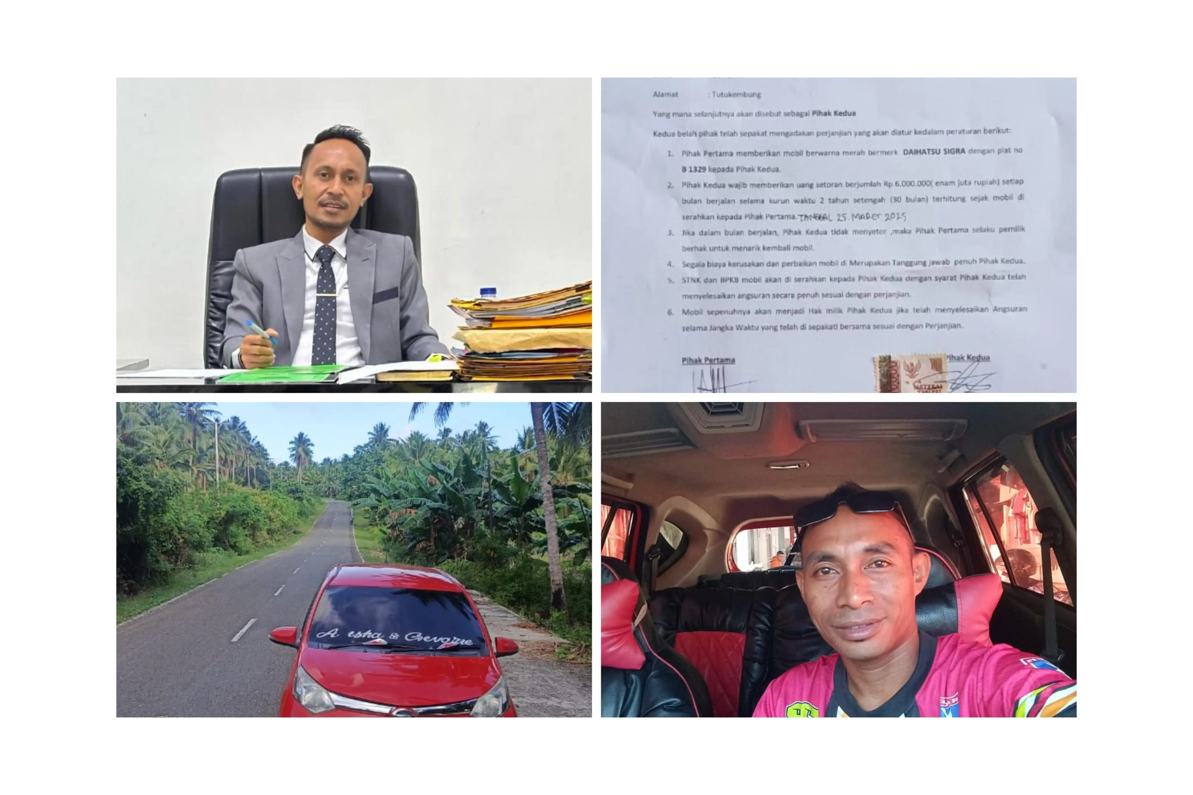 “Sengketa Setoran Mobil Tanimbar: Penyewa Protes, Pemilik Berdalih, Praktisi Hukum Samuel Takndare Bicara”