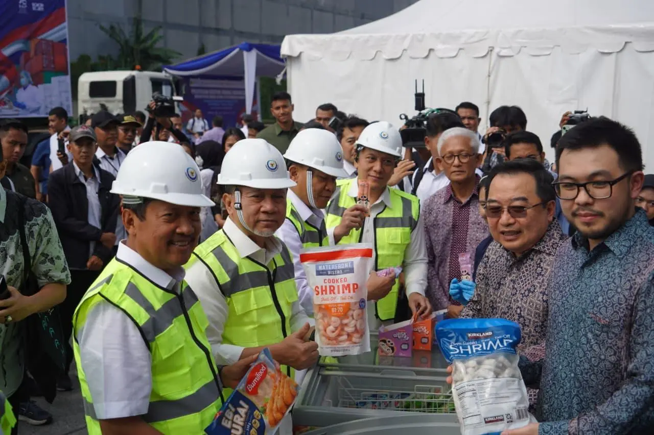 KKP Lepas Ekspor Udang Bersertifikat Bebas Cs-137 ke Amerika Serikat, Ekonomi Industri Udang Kembali Pulih