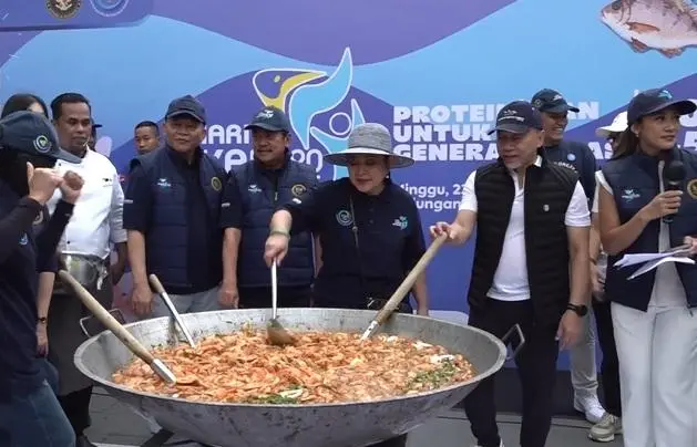 Menko Pangan Zulhas Tegaskan Target Swasembada Protein pada Puncak Hari Ikan Nasional 2025 di Sarinah