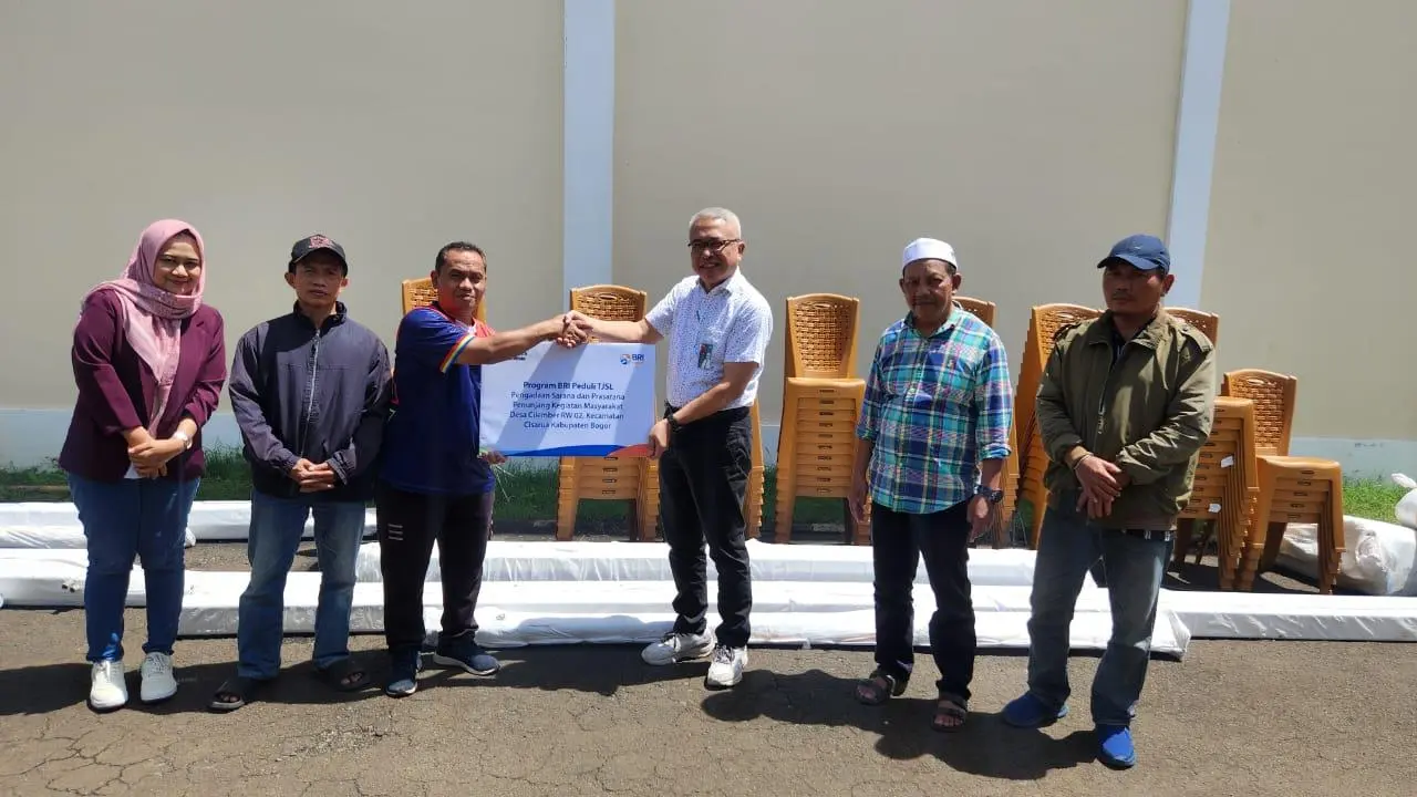 BRI Bogor Pajajaran Perkuat Aktivitas Sosial Masyarakat Cilember melalui Bantuan Fasilitas Bernilai Puluhan Juta