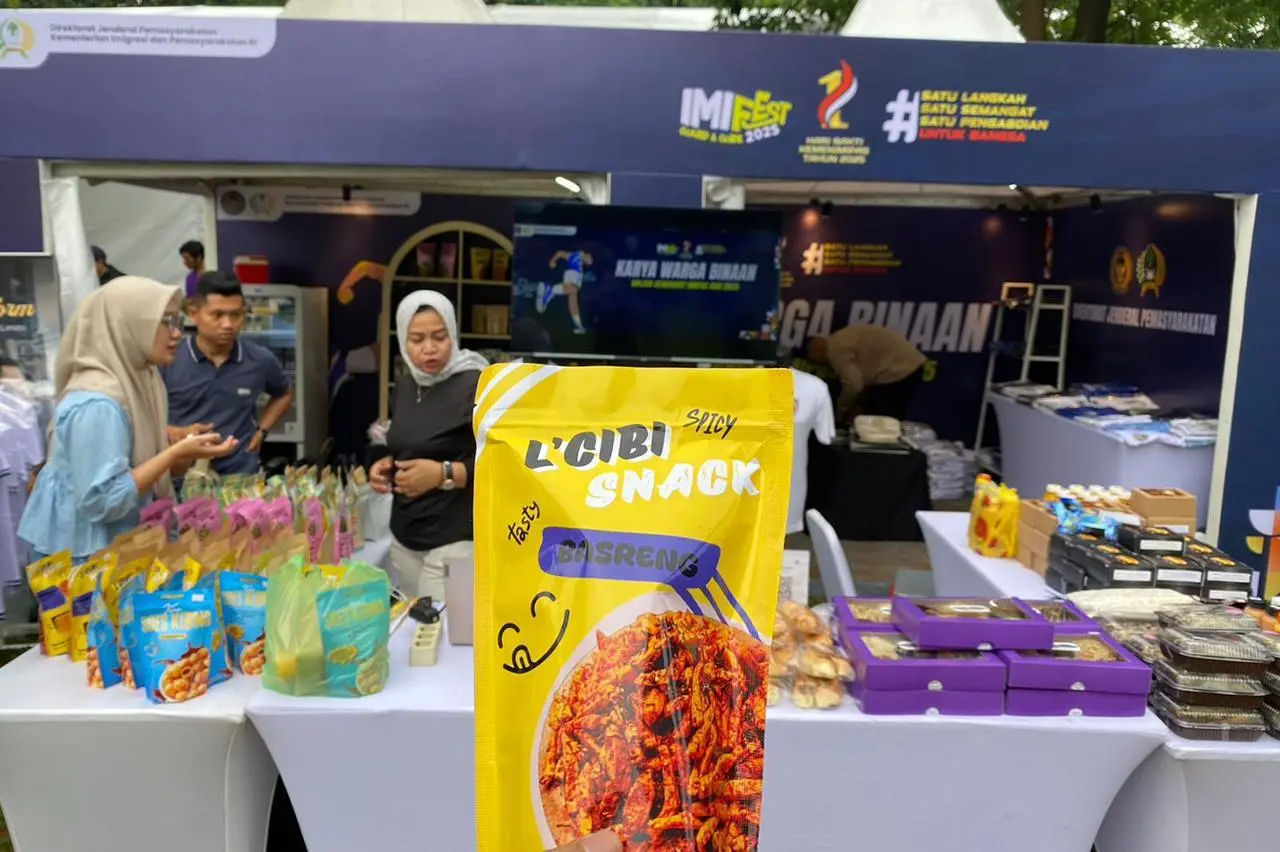 Lapas Cibinong Tampilkan Produk Unggulan Warga Binaan di Imipas Run 2025