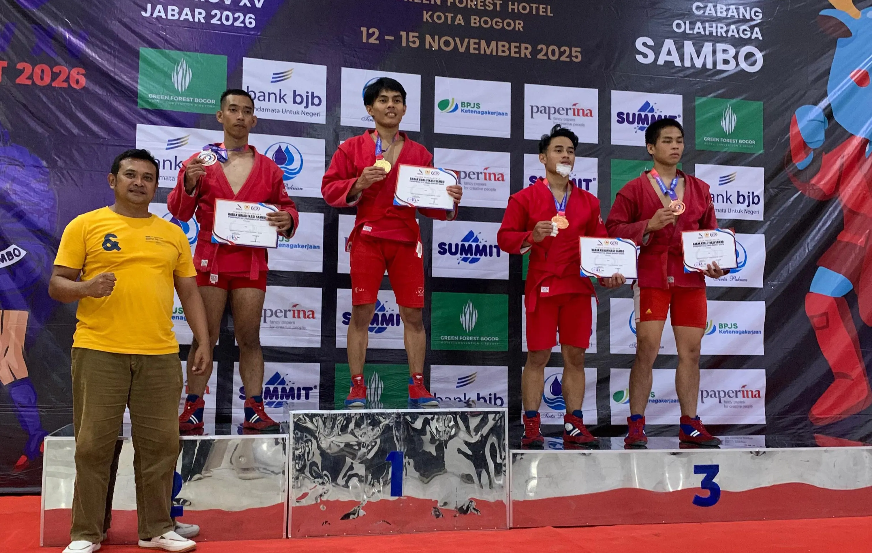 Atlet Sambo Kabupaten Bogor Raih 7 Medali di BK Porprov XV Jabar 2026