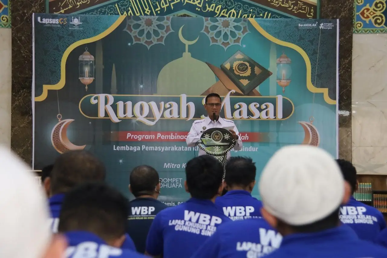 Lapas Sentul Hadiri Ruqyah Massal di Lapas Gunung Sindur, Wujud Pembinaan Spiritual bagi WBP