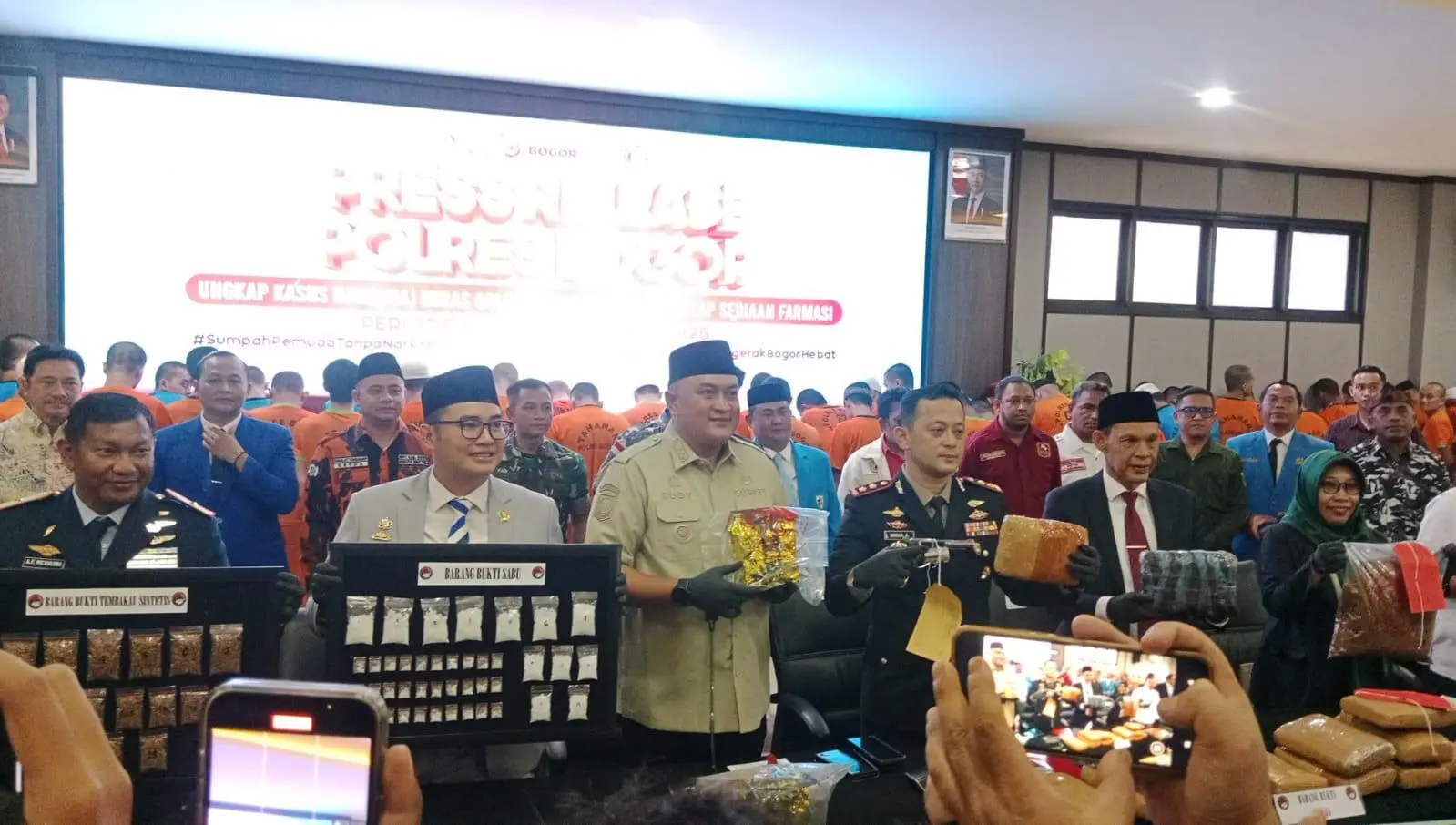 Polres Bogor Ungkap 114 Kasus Narkoba Senilai Rp5,8 Miliar, Selamatkan 82 Ribu Jiwa