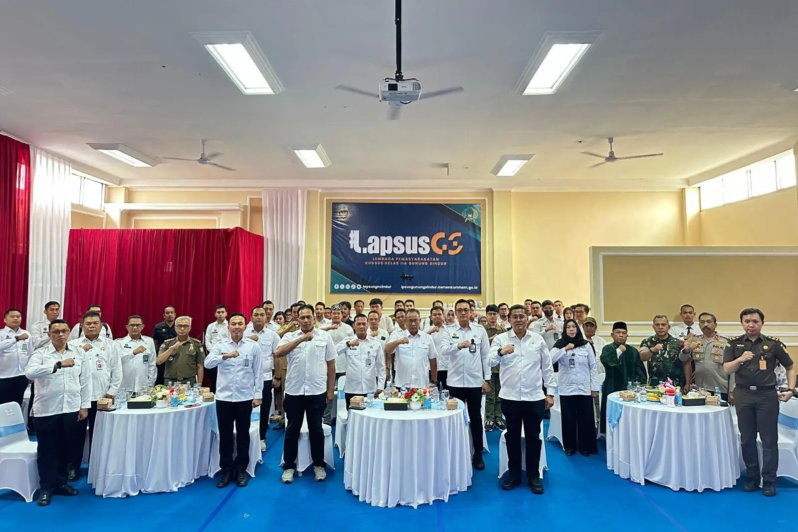 8 Napiter Lapas Gunung Sindur Ikrar Setia NKRI, Lapas Cibinong Dukung Penuh Program Deradikalisasi