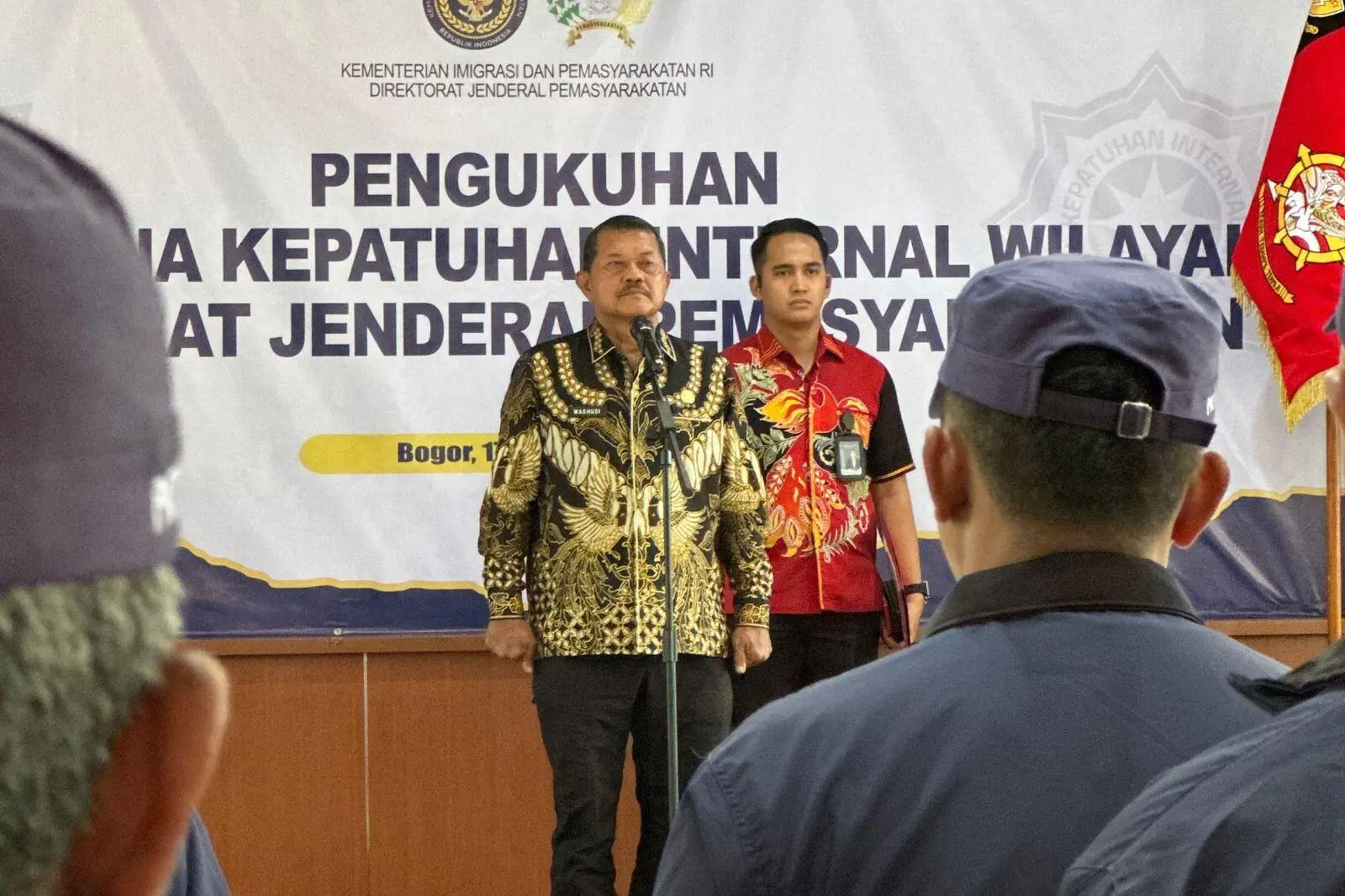 Kepala Lapas Cibinong Hadiri Pengukuhan Pelaksanaan Kepatuhan Internal Ditjen PAS