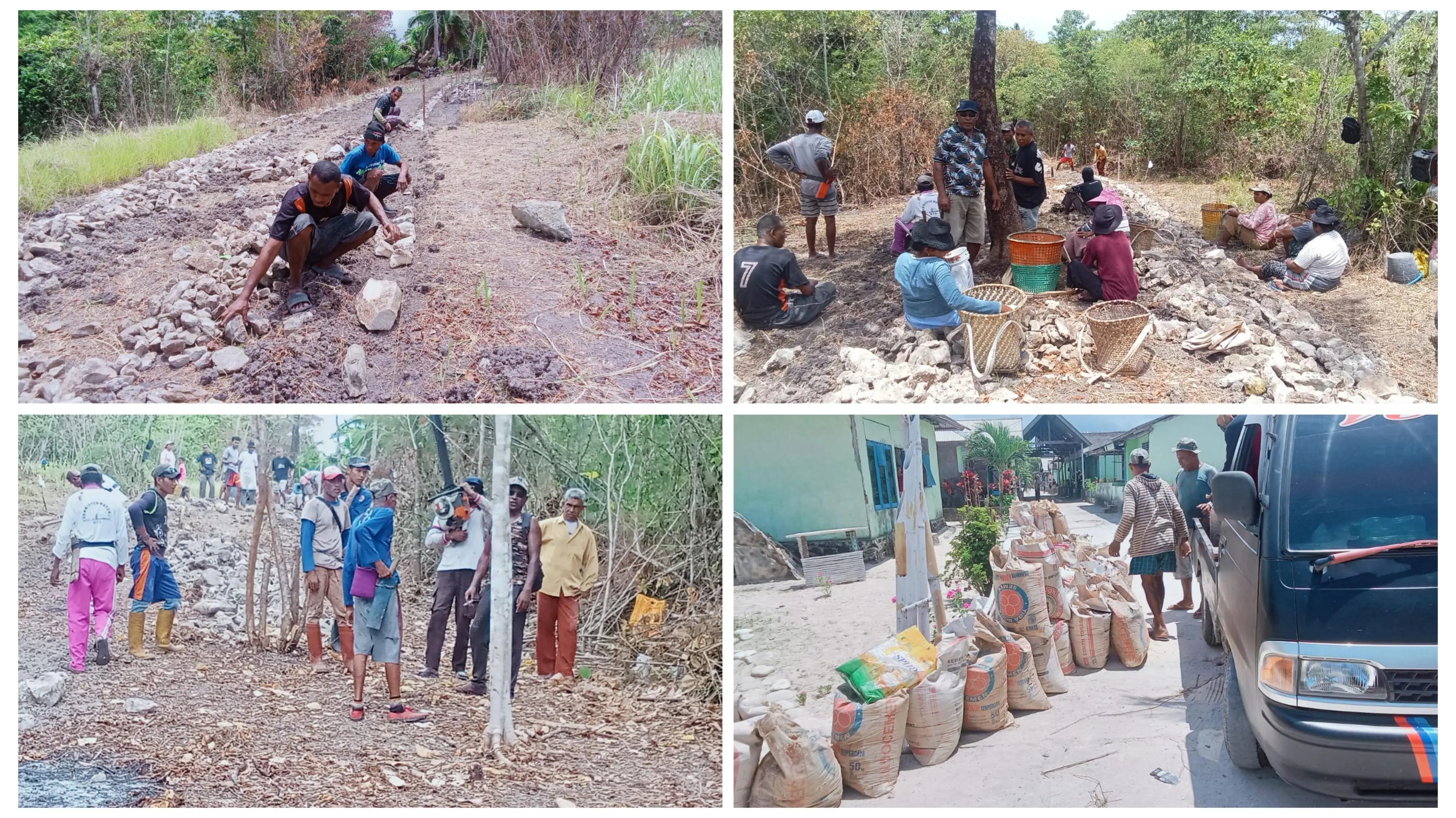 Pemerintah Desa Waturu Bangun Jalan Tani Sepanjang 300 Meter dari Dana Desa 2025