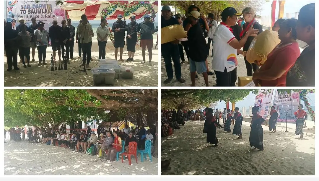 Bupati dan Wakil Bupati Tanimbar Hadiri Festival Sail Darwin Saumlaki Yacht Race 2025 di Matakus