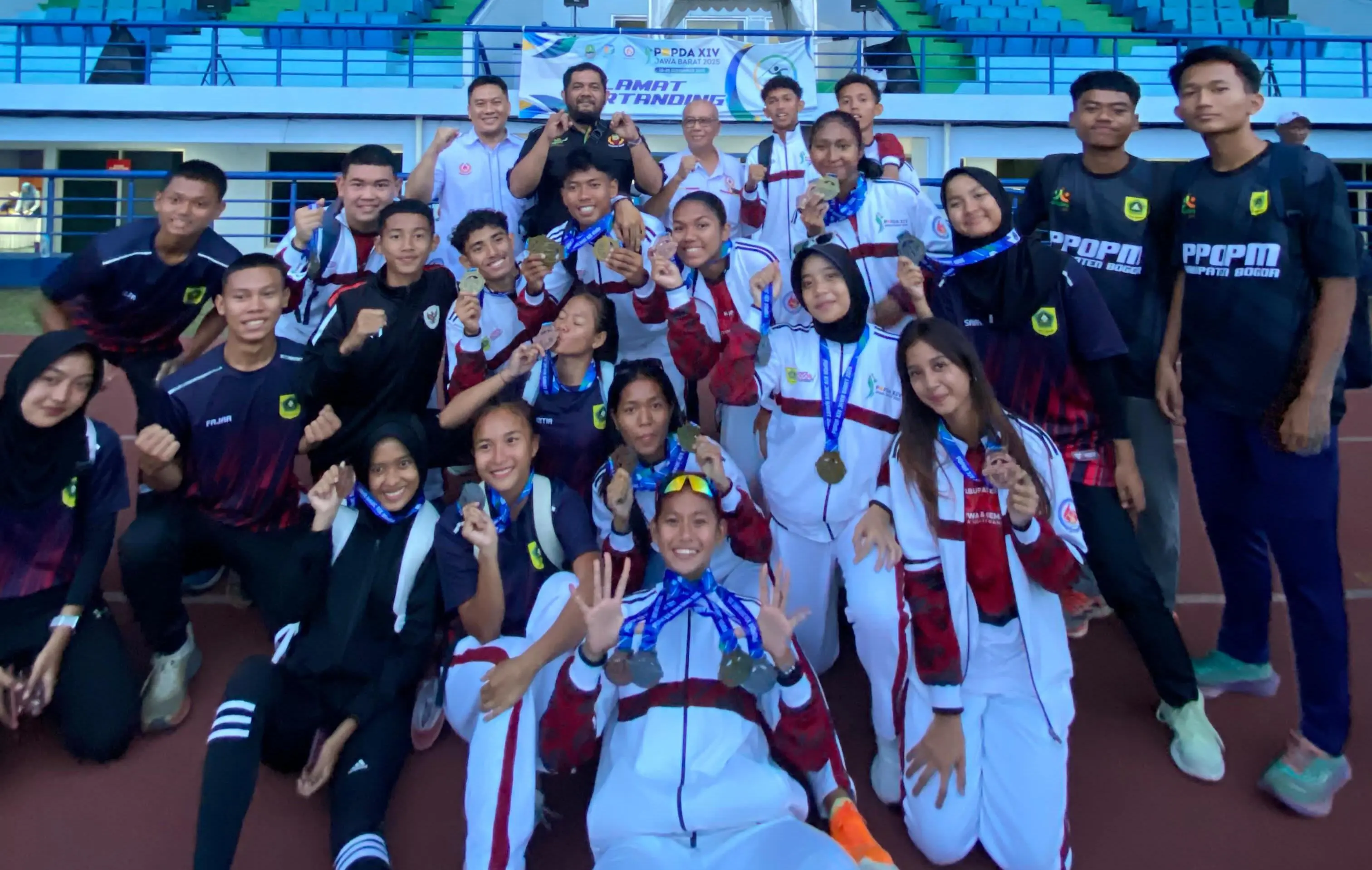 Atletik Kabupaten Bogor Raih Juara Umum Popda Jabar 2025, Sumbang 16 Medali