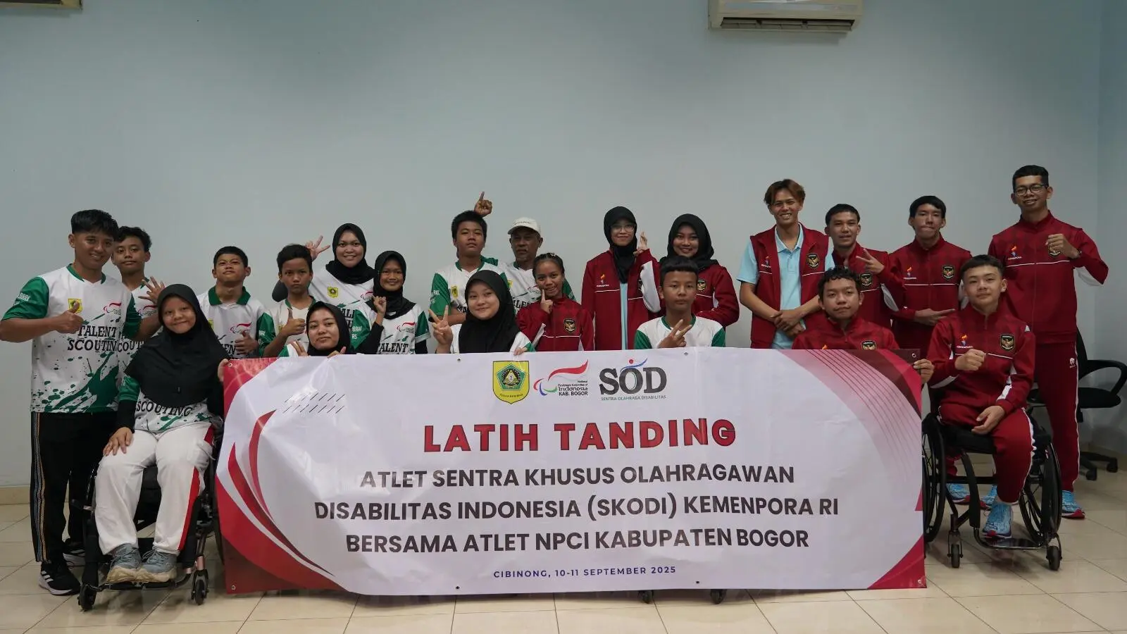 SOD Kabupaten Bogor Gelar Latih Tanding Bersama SKODI Kemenpora untuk Perkuat Atlet Disabilitas
