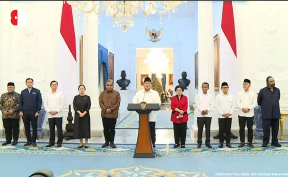 Prabowo Kumpulkan Megawati dan Surya Paloh, Instruksikan TNI-Polri Bertindak Tegas