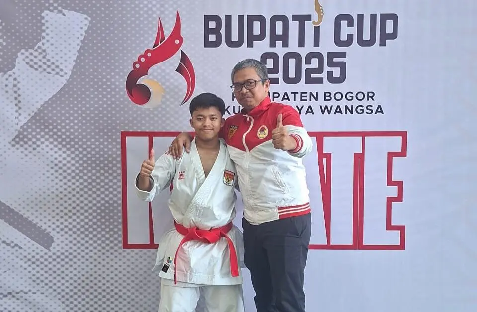 Naufal Putra Diandra Lolos ke Skuad Karate Kabupaten Bogor untuk Popda Jabar 2025